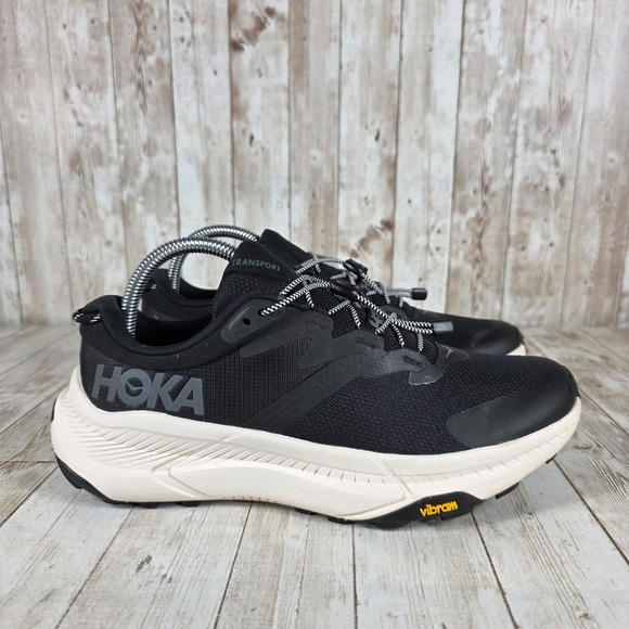 Hoka Transport Women's Running Shoes Black Vibram Sneakers Size 8.5 B - Picture 1 of 8